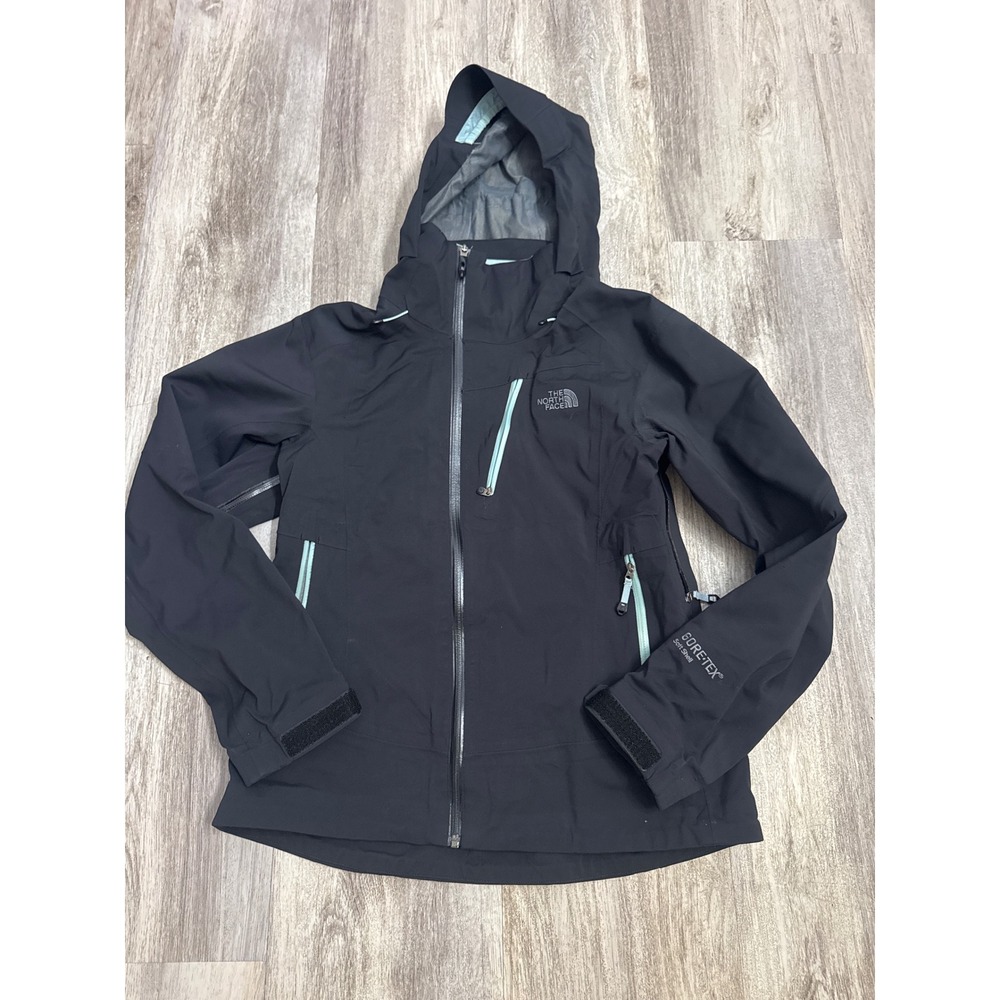 The North Face Summit Series Gore-Tex Soft Shell Jacket Womens Medium Black Blue